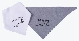 Personalised Baby Printed Bandanna Bib